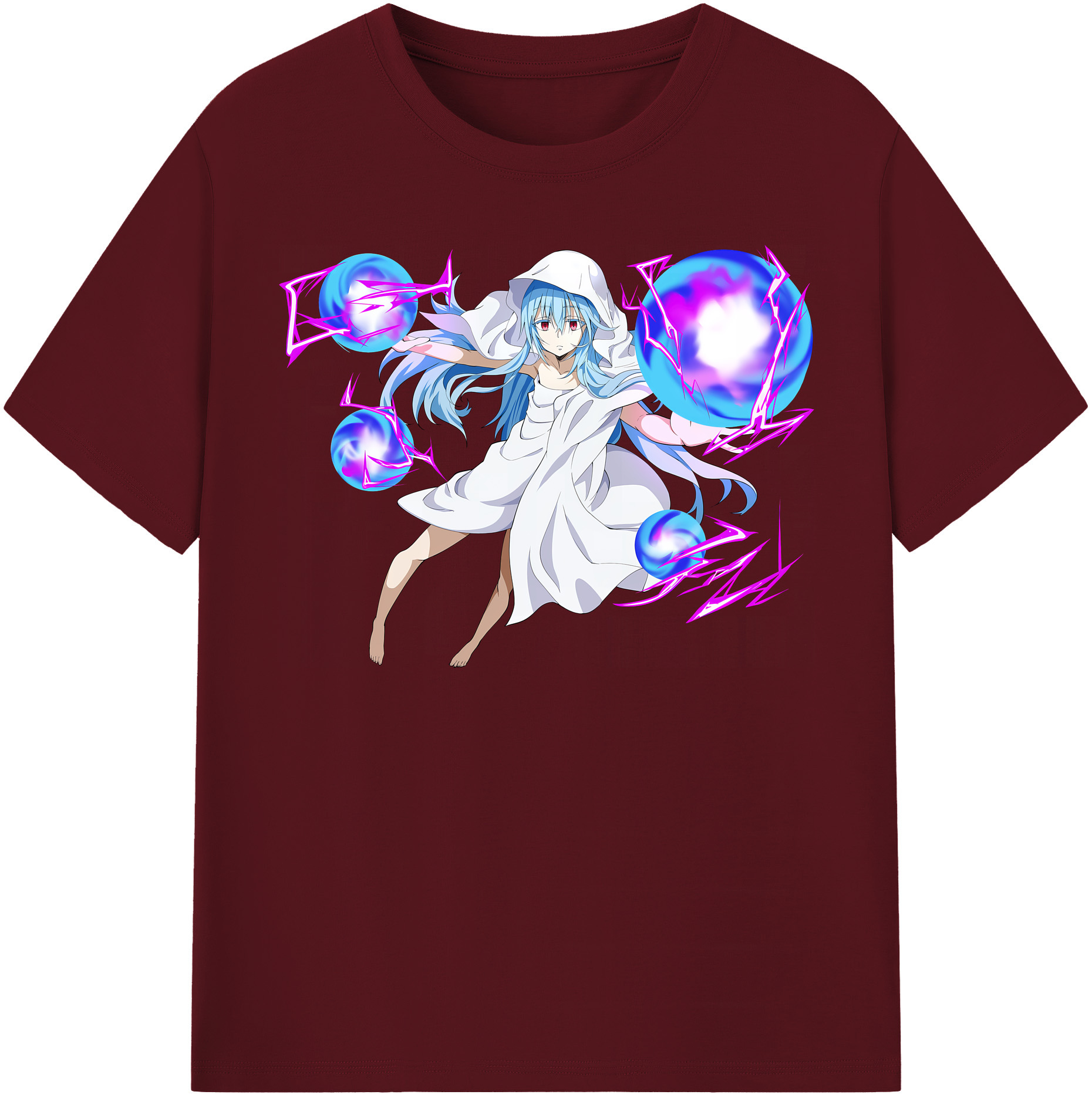 （画像用） 転スラ Regarding Reincarnated to Slime 綿100％半袖Tシャツ（フロントプリント）